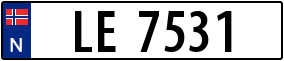 Trailer License Plate